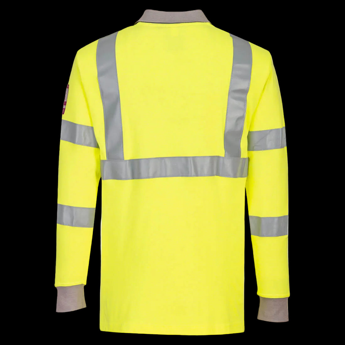Vlamvertragende Modaflame Antistatische lange mouw Poloshirt geel FR77 🔥