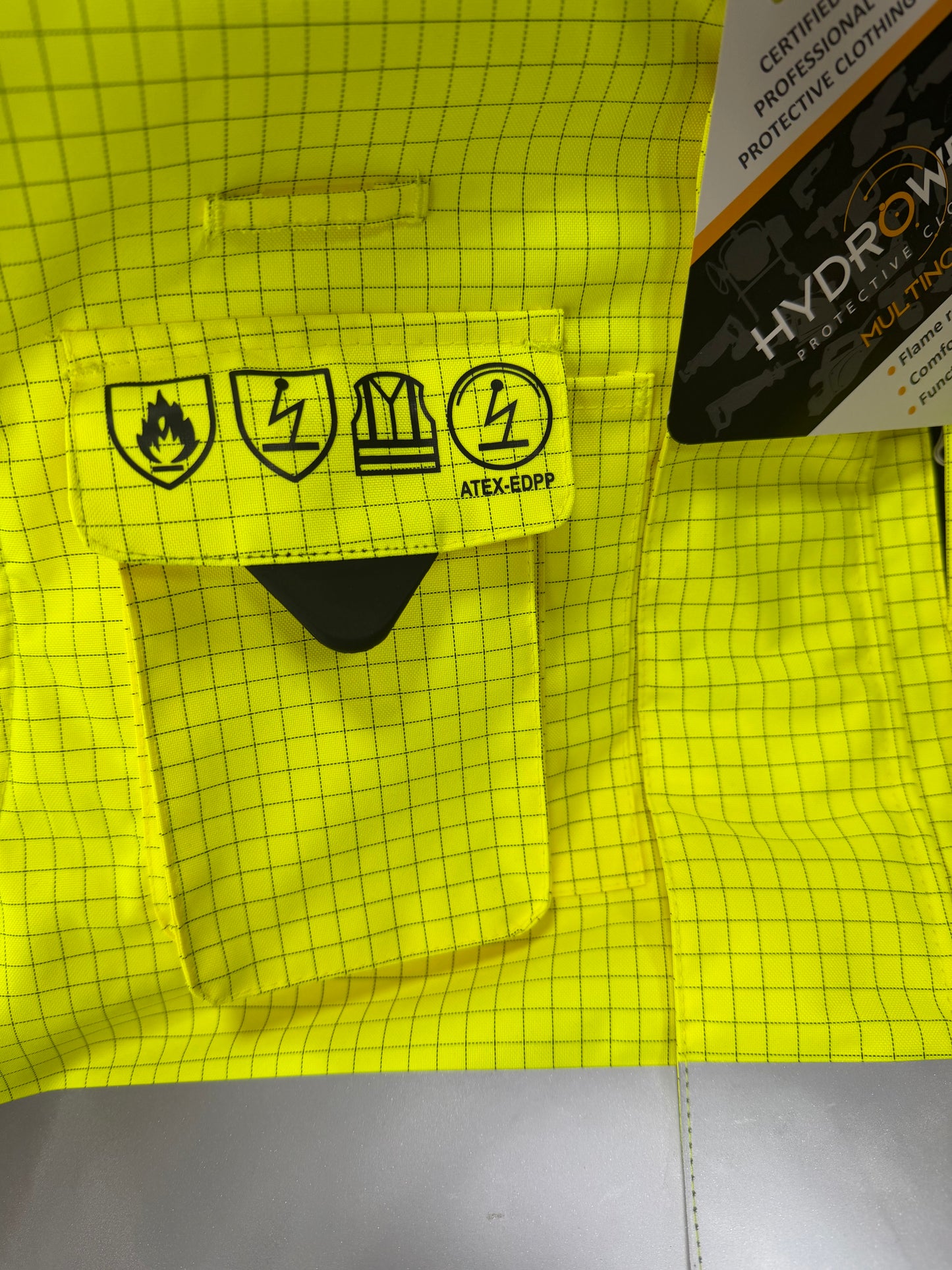 Bodywarmer Multinorm Metz Fluor Geel - Marine 🔥
