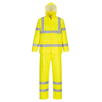 PortWest Hi-Vis Regen Pack (Broek+Jas) H448 💦 ☔️