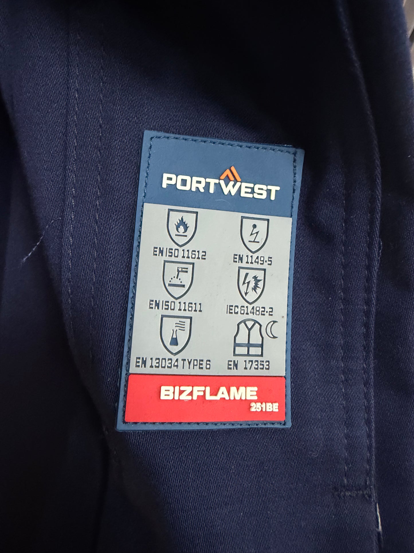 Portwest FR417 - FR chemisch bestendige broek marine 🔥