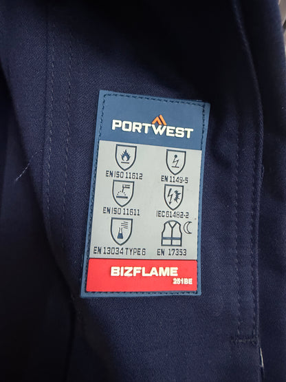 Portwest FR417 - FR chemisch bestendige broek marine 🔥