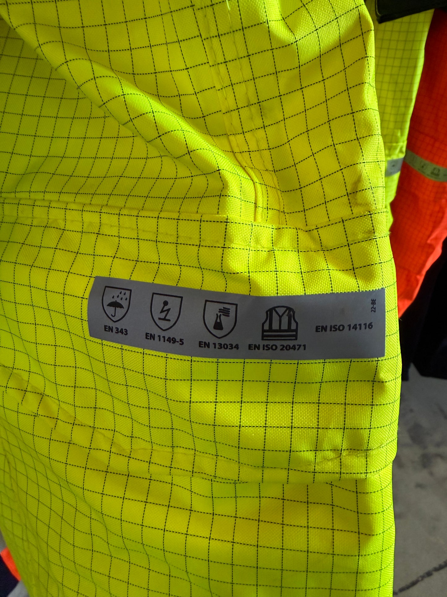 PortWest Bizflame Regen Hi-Vis Multi Overall Geel/Marine S775 🔥 ☔️ 💦