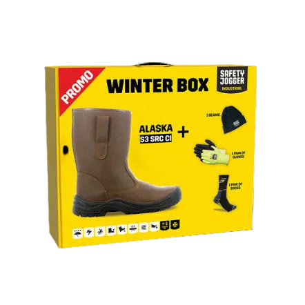 Safety jogger alaska S3 gevoerde werklaars winterbox