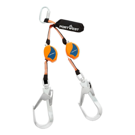 FP81 - 2.5m Self Retract Lifeline 140kg Zwart/Oranje