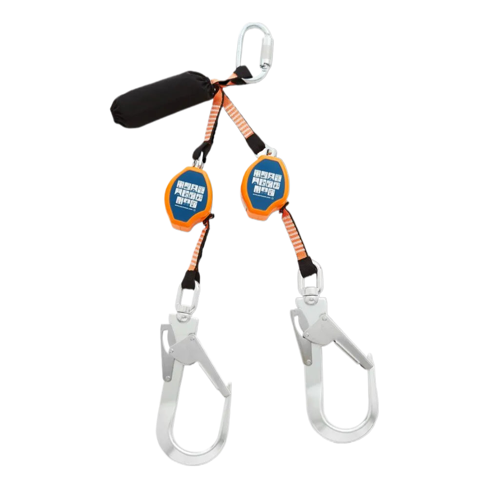 FP81 - 2.5m Self Retract Lifeline 140kg Zwart/Oranje