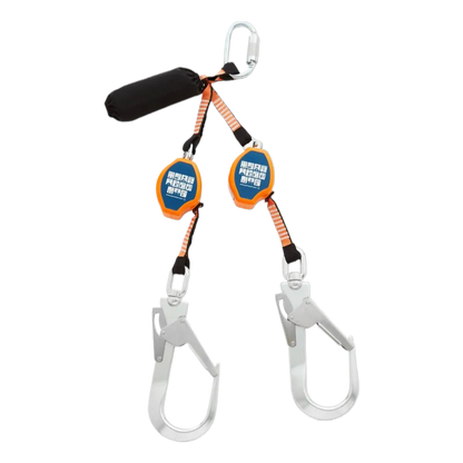 FP81 - 2.5m Self Retract Lifeline 140kg Zwart/Oranje
