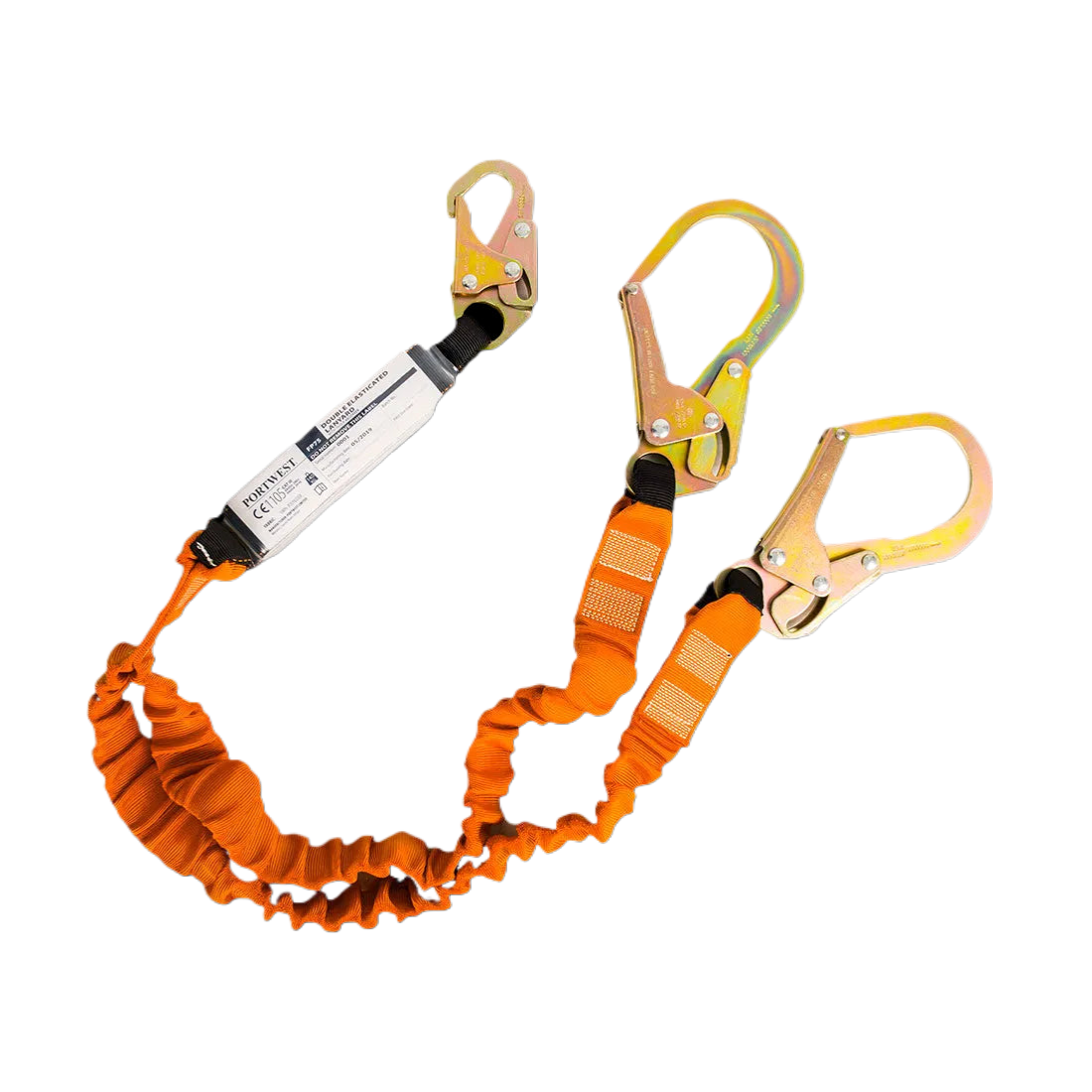 FP75 - Dubbele 140kg Vallijn met schokdemper Zwart/Oranje