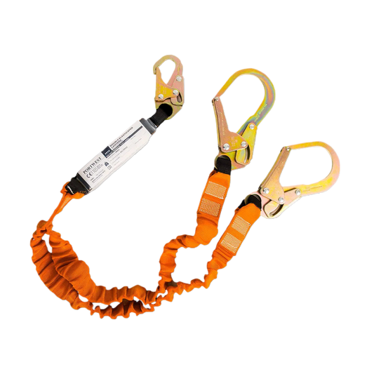 FP75 - Dubbele 140kg Vallijn met schokdemper Zwart/Oranje