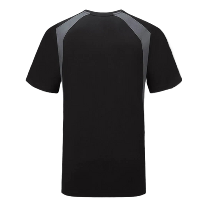PortWest WX2 Lightweight Cotton T-Shirt S/S Zwart/grijs CD811