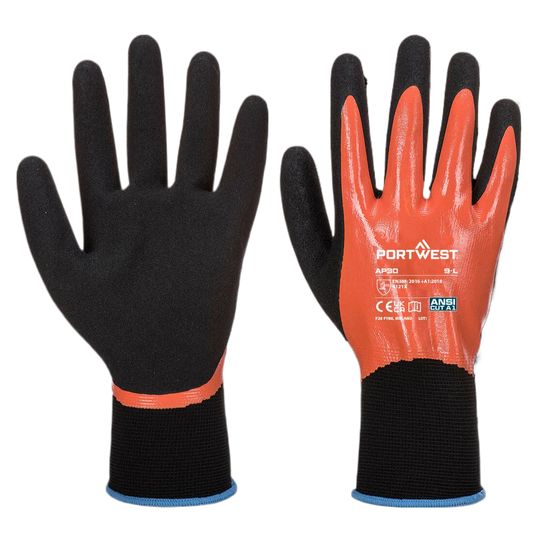 AP30 - Dermi Pro Handschoen Oranje/zwart