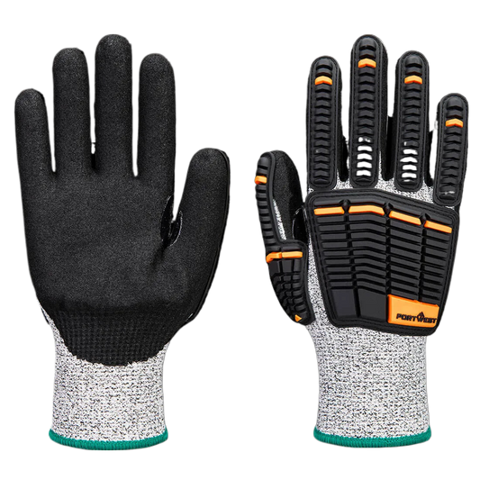 A718 - Impact C13 Nitril foam Handschoen Grijs/zwart