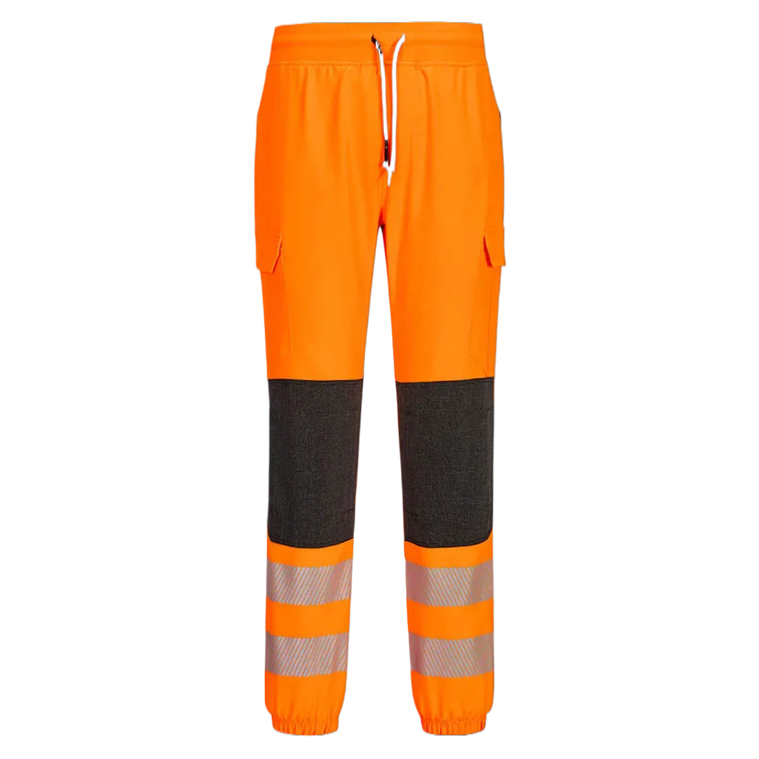 PortWest PW3 Hi-Vis Flexi Jogger Oranje/zwart KX346