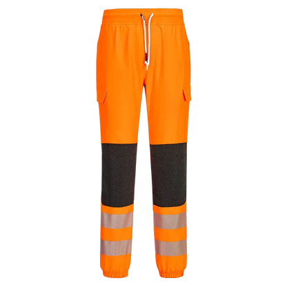 PortWest PW3 Hi-Vis Flexi Jogger Oranje/zwart KX346
