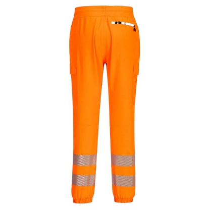 PortWest PW3 Hi-Vis Flexi Jogger Oranje/zwart KX346
