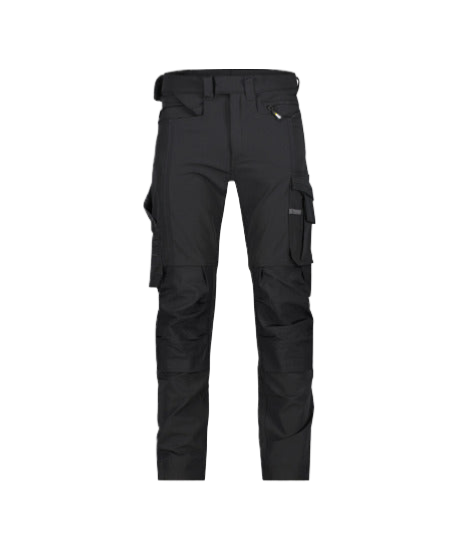 Dassy Impax 4Way SuperFlex Stretch Werkbroek Met Kniezakken Cordura Slimfit zwart