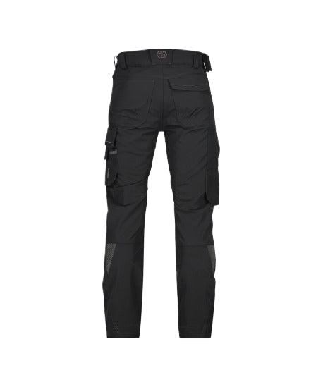 Dassy Impax 4Way SuperFlex Stretch Werkbroek Met Kniezakken Cordura Slimfit zwart