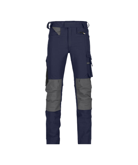 Dassy Impax 4Way SuperFlex Stretch Werkbroek Met Kniezakken Cordura Slimfit marineblauw