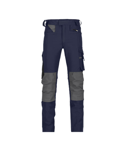 Dassy Impax 4Way SuperFlex Stretch Werkbroek Met Kniezakken Cordura Slimfit marineblauw