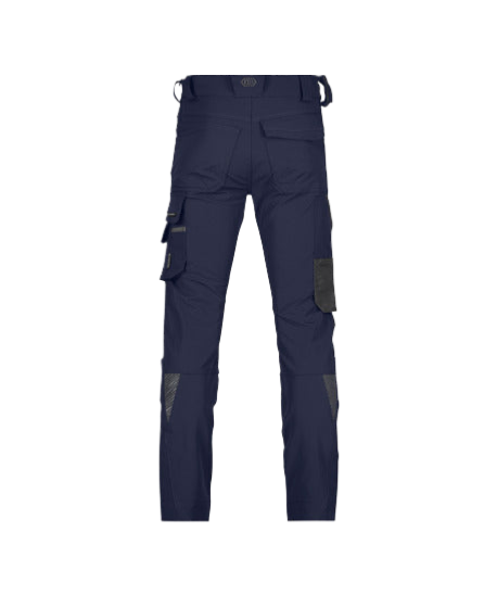 Dassy Impax 4Way SuperFlex Stretch Werkbroek Met Kniezakken Cordura Slimfit marineblauw