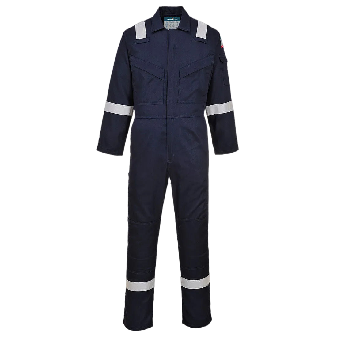 Portwest Lichtgewicht Vlamvertragende Antistatische Overall 280gr Marine FR28 🔥