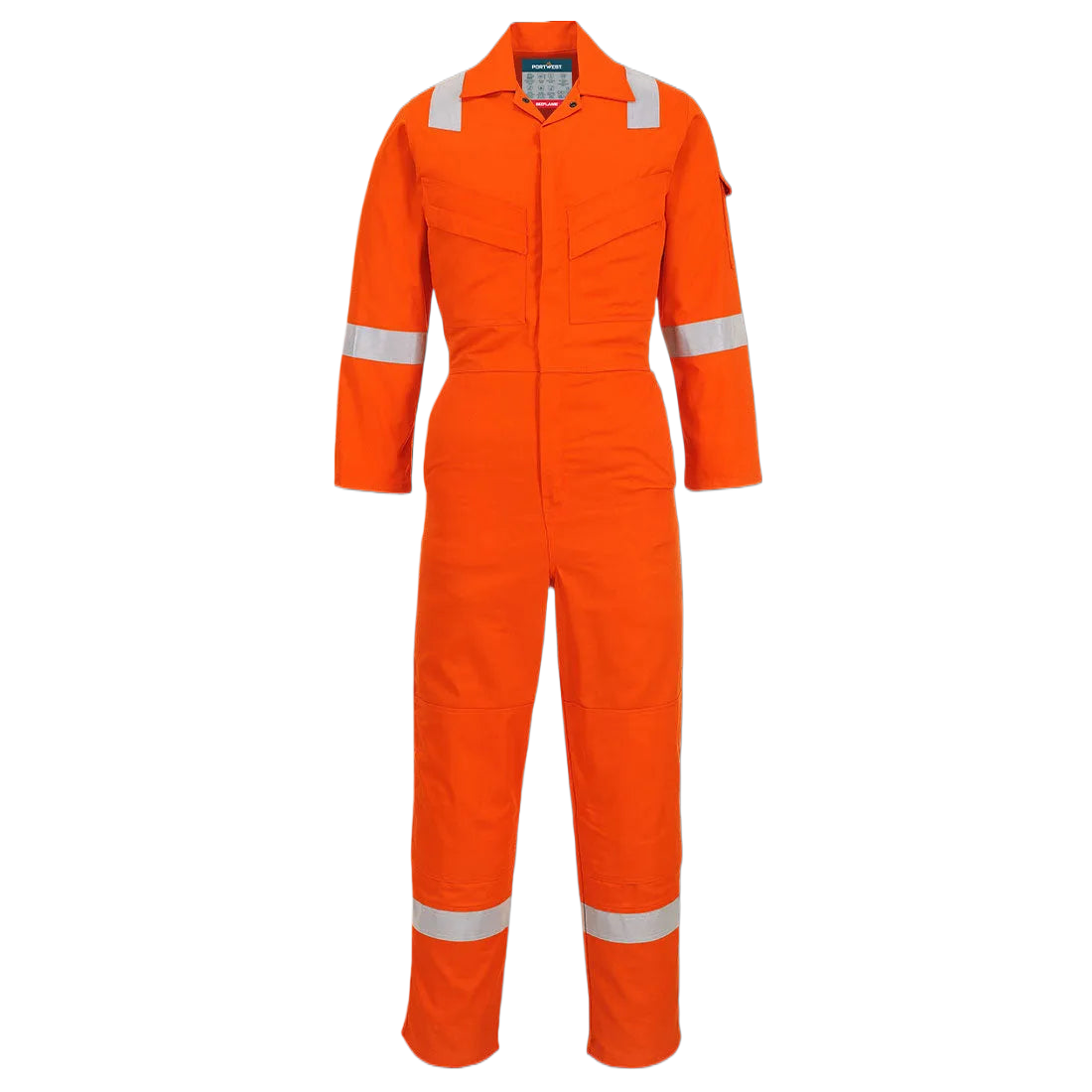 Portwest Lichtgewicht Vlamvertragende Antistatische Overall 280gr Oranje FR28 🔥