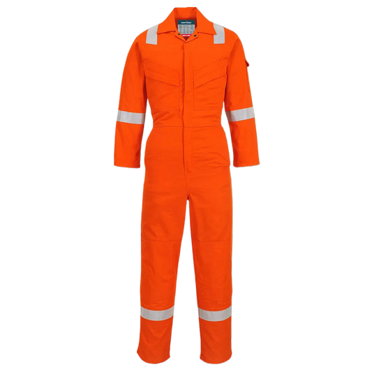 Portwest Lichtgewicht Vlamvertragende Antistatische Overall 280gr Oranje FR28 🔥