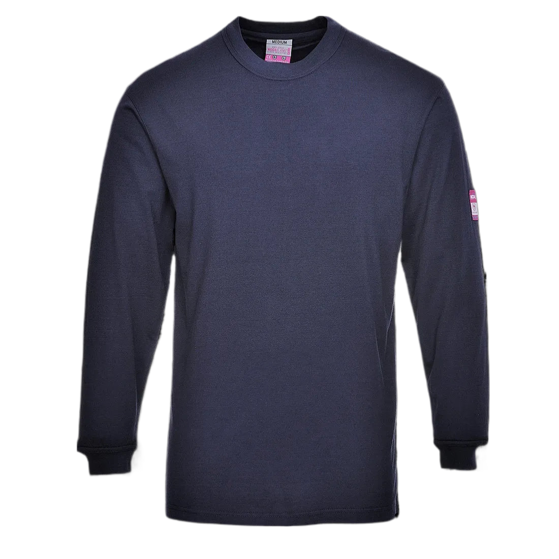 Portwest Vlamvertragende Modaflame Anti-statisch T-Shirt Lange Mouw Marine FR11 🔥