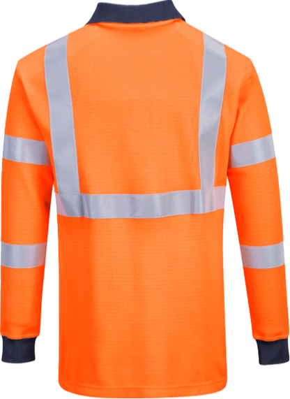 PortWest ModaFlame Hi-Vis Polo Shirt FR76 🔥