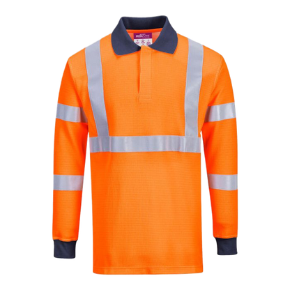 PortWest ModaFlame Hi-Vis Polo Shirt FR76 🔥