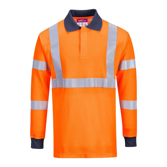 PortWest ModaFlame Hi-Vis Polo Shirt FR76 🔥