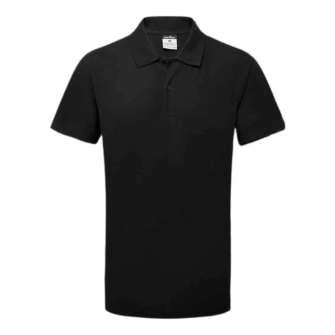 ES1 Essential Polo-Shirt K/M Zwart ES210