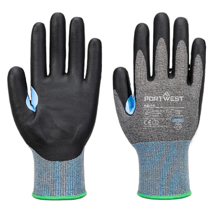 Portwest A644 - CS D15 Nitril Snijbestendige Handschoen Grijs/zwart