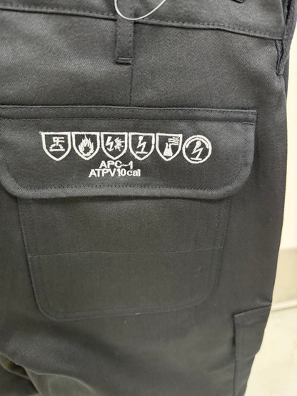 Hydrowear Meddo vlamvertragend werkbroek met kniezakken Zwart🔥