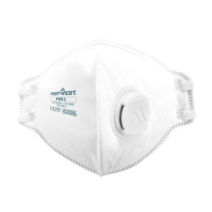 FFP3 Dolomite Plat Gevouwen Masker (PK20) Wit P351