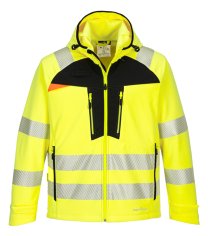 PortWest Hi-Vis Softshell Jacket DX4