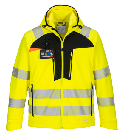 PortWest Hi-Vis Softshell Jacket DX4