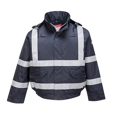 PortWest Bizflame Multi Beschermend Bomber Regenjas Marine S783 🔥