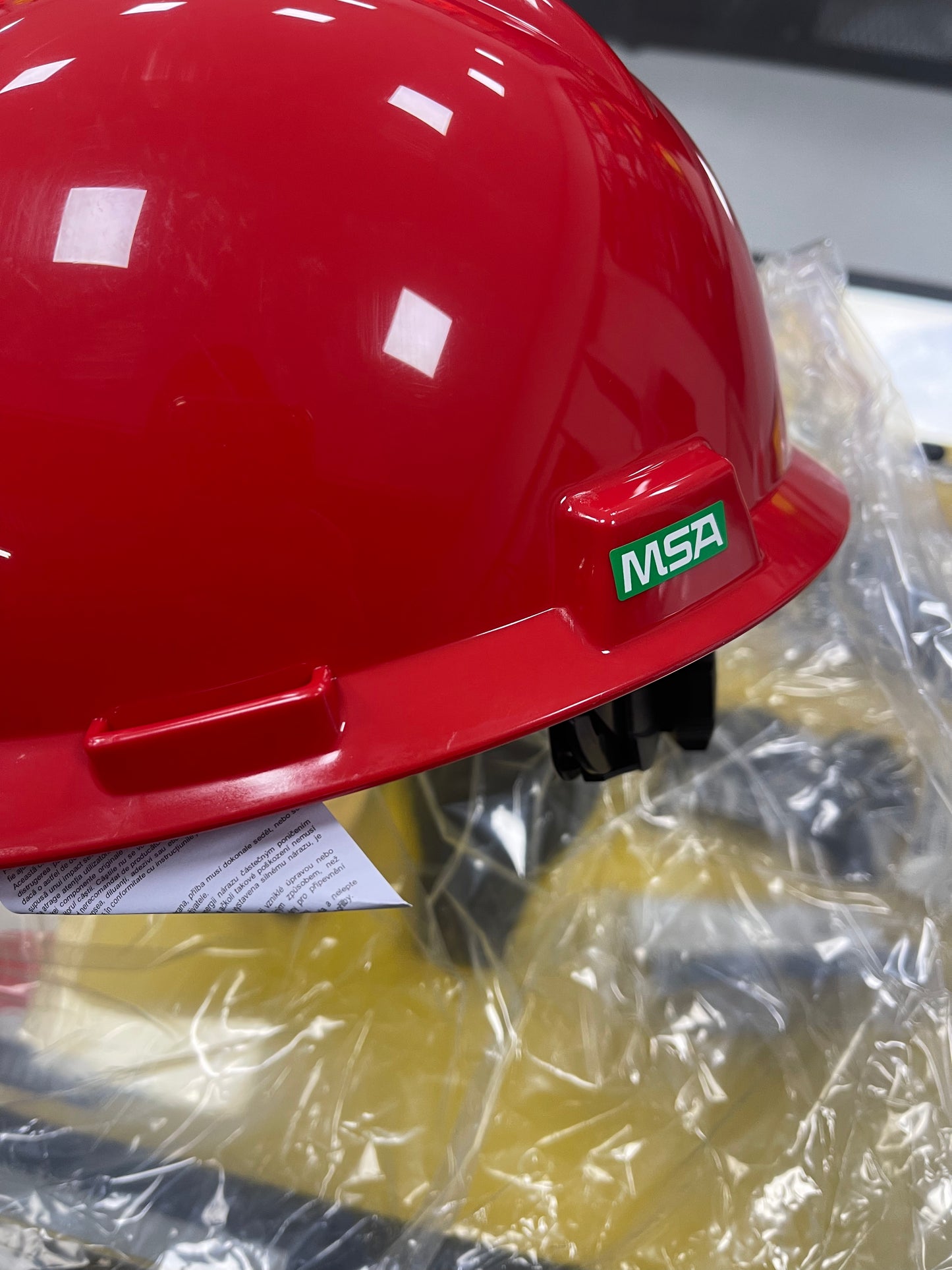 Msa helm v-gard draaiknop rood
