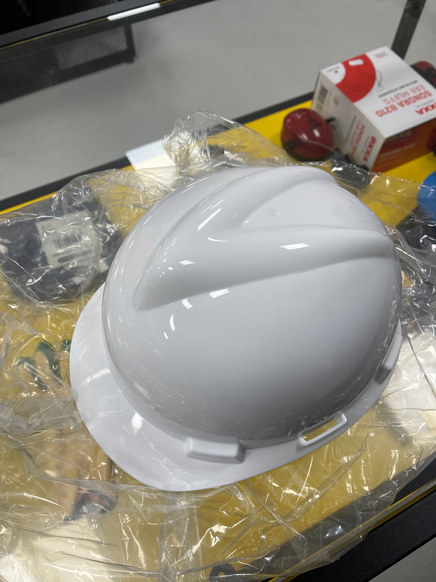 Msa helm v-gard draaiknop wit